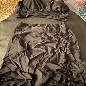 Elegant Black Women's Swim Set